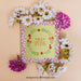 Free Spring Mockup With Frame And Different Flowers Psd