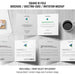 Free Square Bi-Fold Brochure Or Greeting Card Mockup Of Three With Coffee Psd