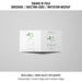 Free Square Bi-Fold Brochure Or Greeting Card Mockup On Gray Background Psd