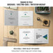 Free Square Bi-Fold Brochure Or Greeting Card Mockup On Wooden Table Psd