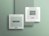 Free Square Business Card Mockup Psd