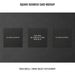 Free Square Business Card Mockup Psd