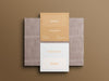 Free Square Business Card Mockup Psd