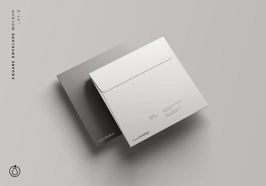 Free Square Envelope Mockup