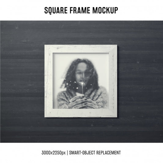 Free Square Frame Mockup Psd