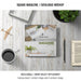 Free Square Magazine Or Catalogue Mockup With Coffee Psd