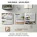 Free Square Magazine Or Catalogue Mockup With Still Life From Above Psd