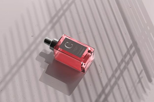 Free Square Perfume Bottle Mockup Psd