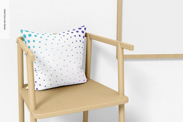 Free Square Pillow And Chair Mockup Psd