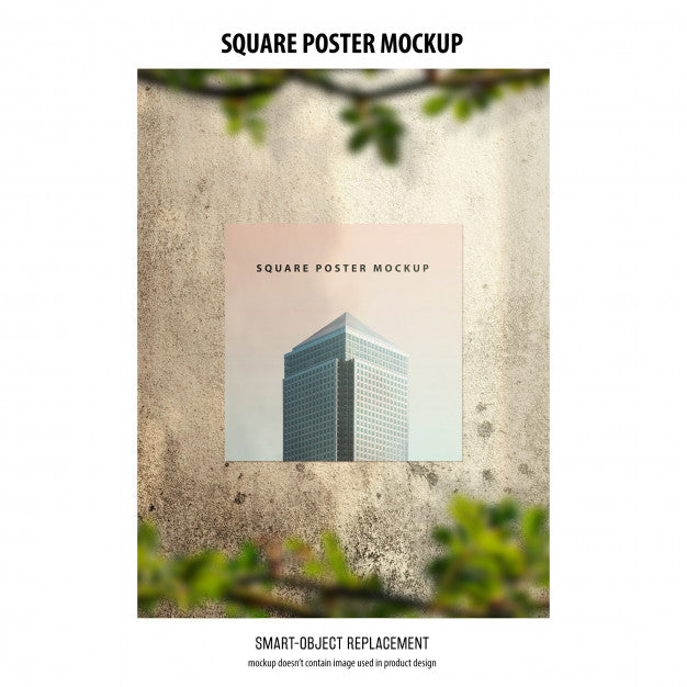 Free Square Poster Mockup Psd – DreamBundles