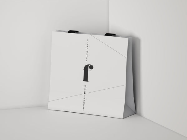 Free Square Shopping Bag Mockup Psd