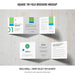 Free Square Tri-Fold Brochure Mockup Psd