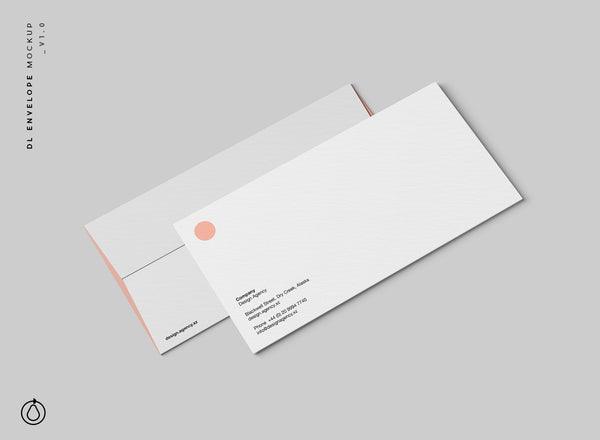 Free Standard Dl Envelope Mockup