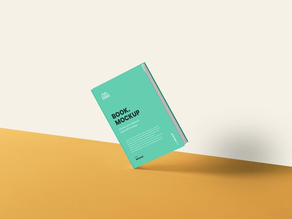 Free Standing Book Cover Mockup