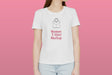 Free Standing Woman With T-Shirt Mockup