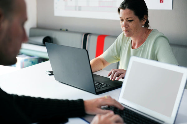 Free Startup Business People Working On Laptop Copy Space