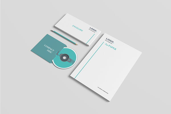 Free Stationery Branding Mockup