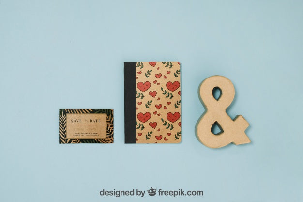 Free Stationery Cardboard Concept Psd