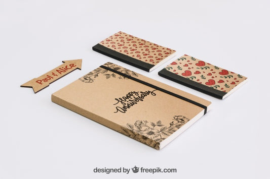 Free Stationery Cardboard Concept Psd