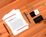 Free Stationery Concept With A4 Flyer Mockup Psd