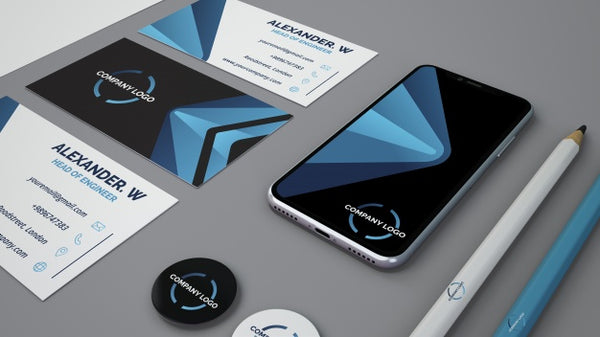 Free Stationery Mockup With Smartphone Psd