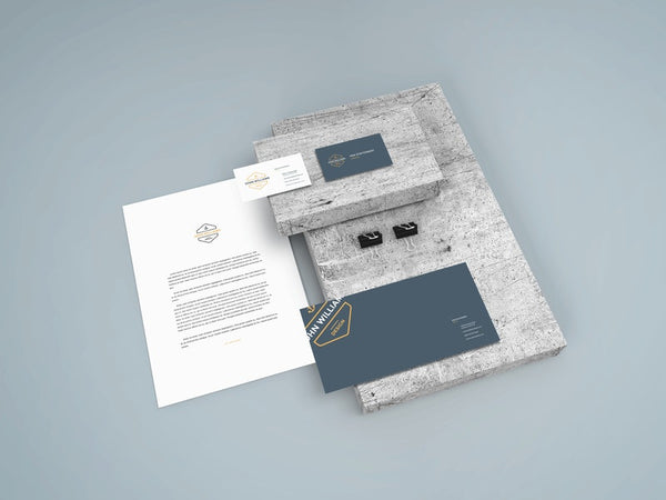 Free Stationery Scene Mockup Psd