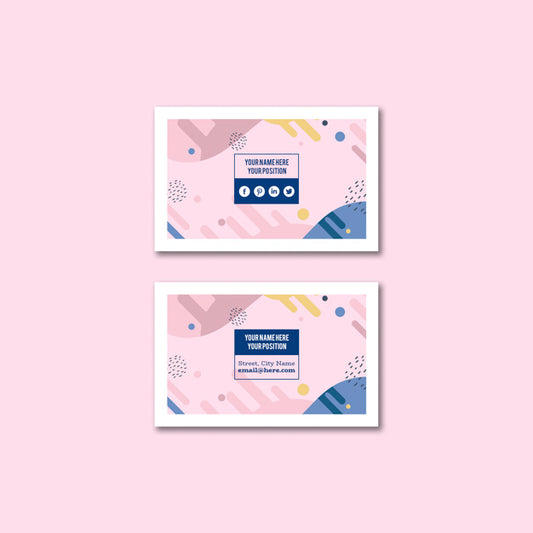 Free Stylish Business Card Mockup Psd