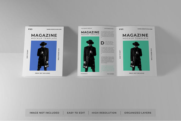 Free Stylish Magazine Mockup