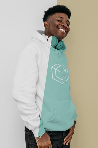Free Stylish Man In Hoodie With Headphones Psd