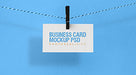 Free Stylish Photorealistic Business Card Mockup Psd