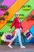 Free Stylish Woman With Shopping Bags Mockup Psd
