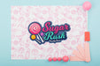 Free Sugar Rush Mock-Up And Pink Frame Psd