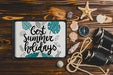 Free Summer Composition With Open Leather Book Psd
