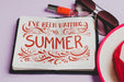 Free Summer Composition With Open Leather Book Psd