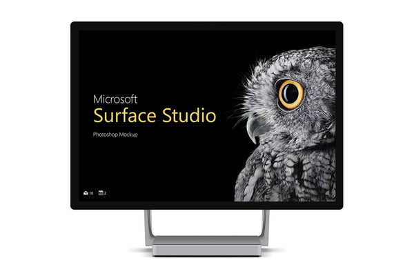 Free Surface Studio Mockup (Psd)