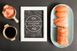 Free Sushi Food Menu Concept Mock-Up Psd
