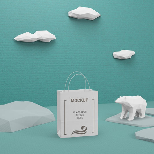 Free Sustainable Paper Bag With Mock-Up Psd