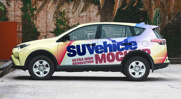 Free Suv Car Vehicle Branding Mockup Psd