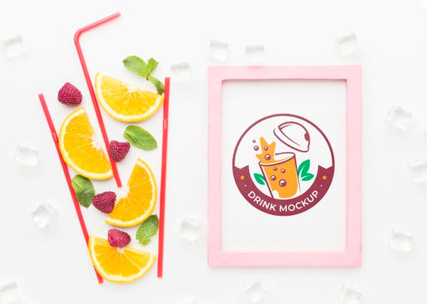 Free Sweet Drink Juice Concept Mock-Up Psd