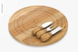 Free Swivel Cheese Board Set Mockup Psd