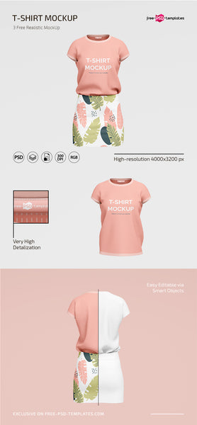 Free T-Shirt Mockup Psd