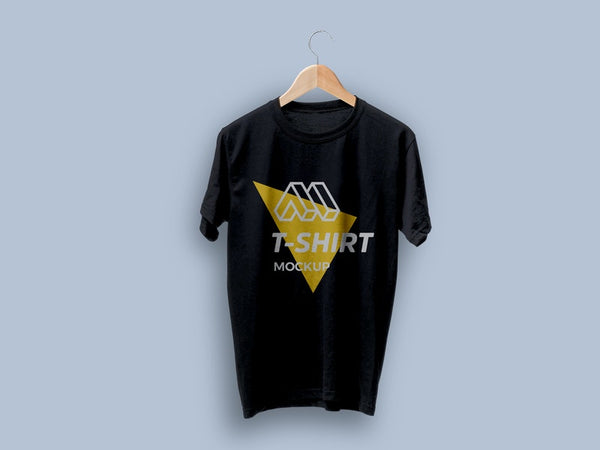 Free T-Shirt On Hanger Mockup