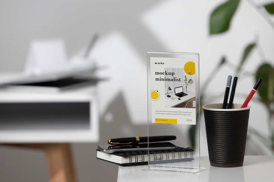 Free Table Display With Calendar Mockup In Real Life Psd