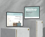 Free Tablet Mock-Up Assortment With Stone And Metallic Elements Psd