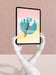Free Tablet Mockup With Kitsch Concept Psd
