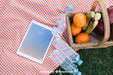 Free Tablet Mockup With Picnic Concept Psd