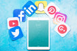 Free Tablet Mockup With Social Media Concept Psd