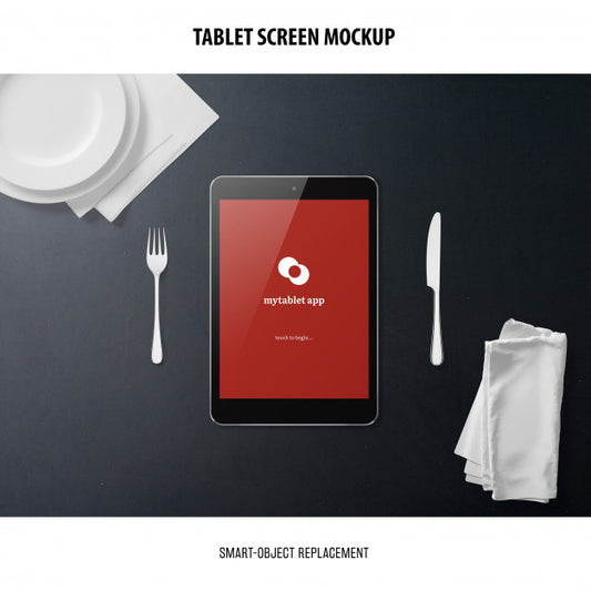 Free Tablet Screen Mockup Psd