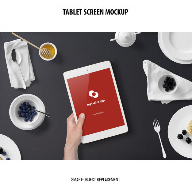 Free Tablet Screen Mockup Psd