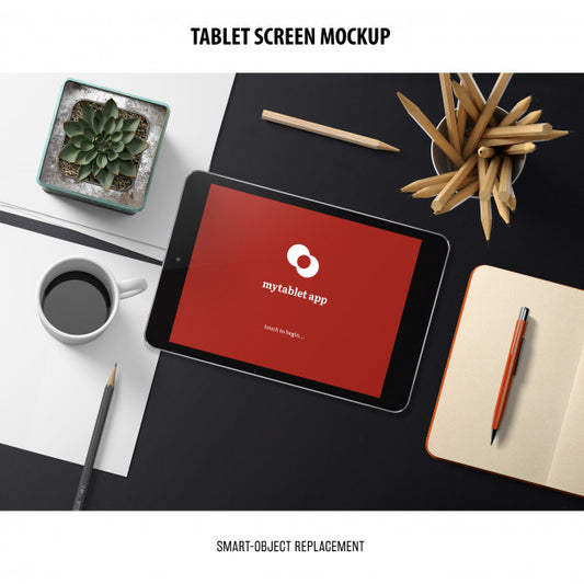 Free Tablet Screen Mockup Psd
